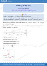 Đề thi giữa kì 1 Toán 12 - Đề số 3